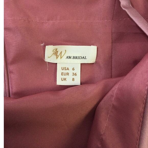 AW BRIDAL 6 S rose quartz Ritenuto wedding guest bridesmaid maxi dress NEW b157 - Picture 9 of 10